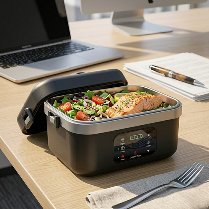 Luno – Kabellose, wiederaufladbare Lunchbox mit Selbsterwärmung