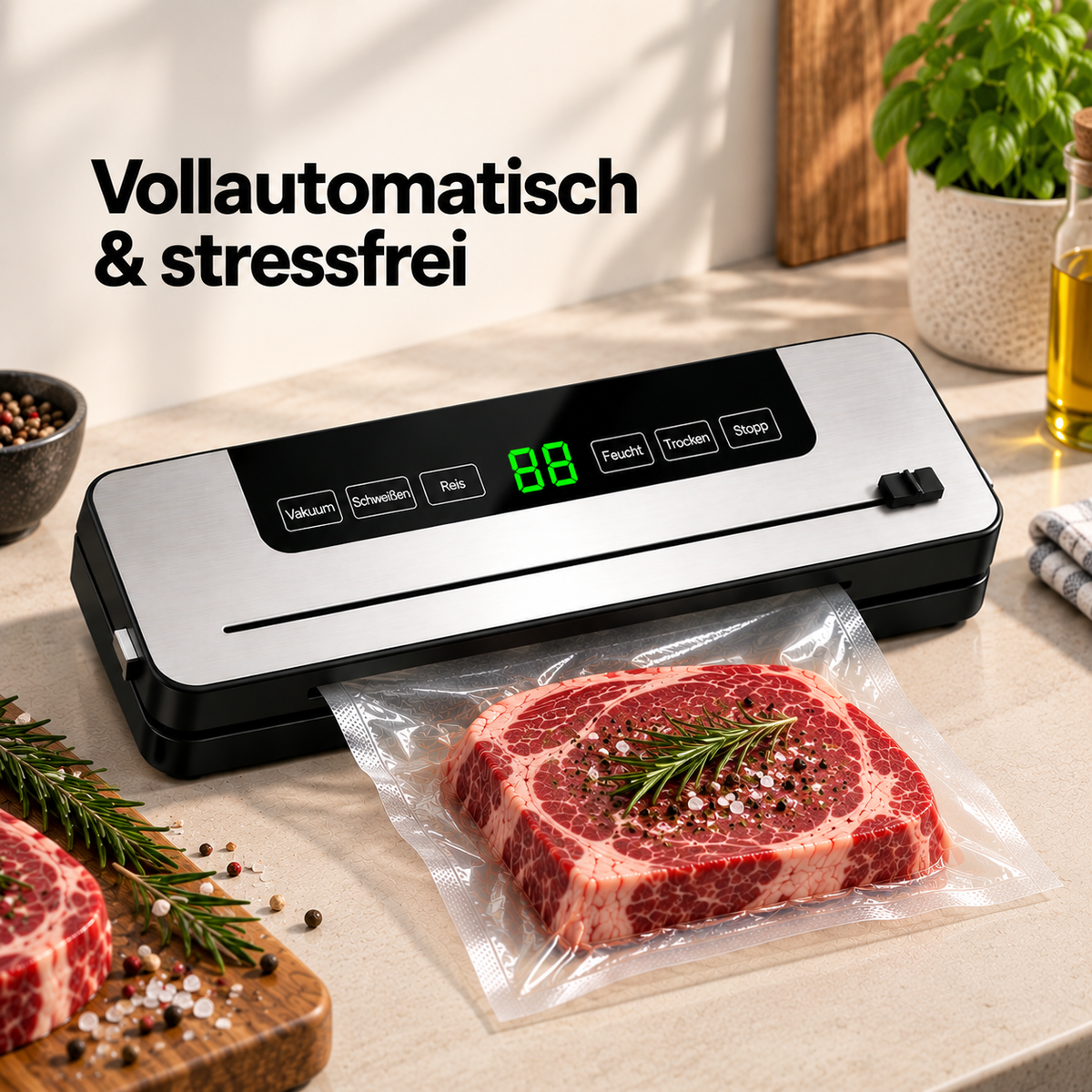 FreshLock – Kompaktes Vakuumiersystem für den täglichen Gebrauch