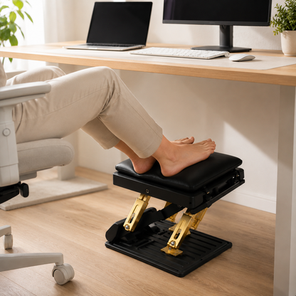 ComfyLeg – Die mobile Fußstütze für Büro, Auto & Zuhause