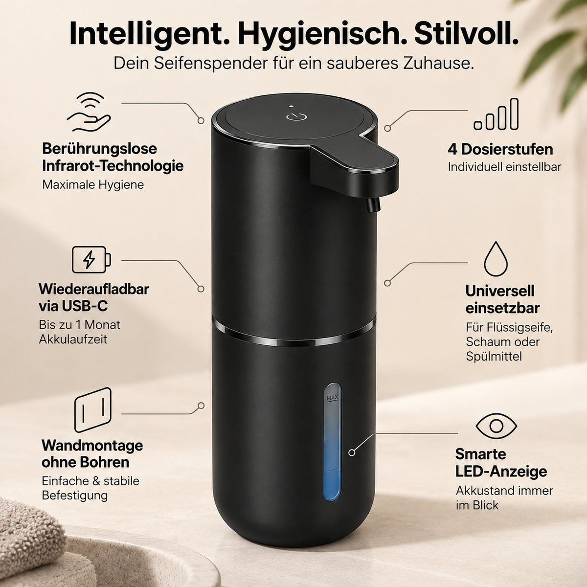 Svea – Berührungsloser Premium Seifenspender