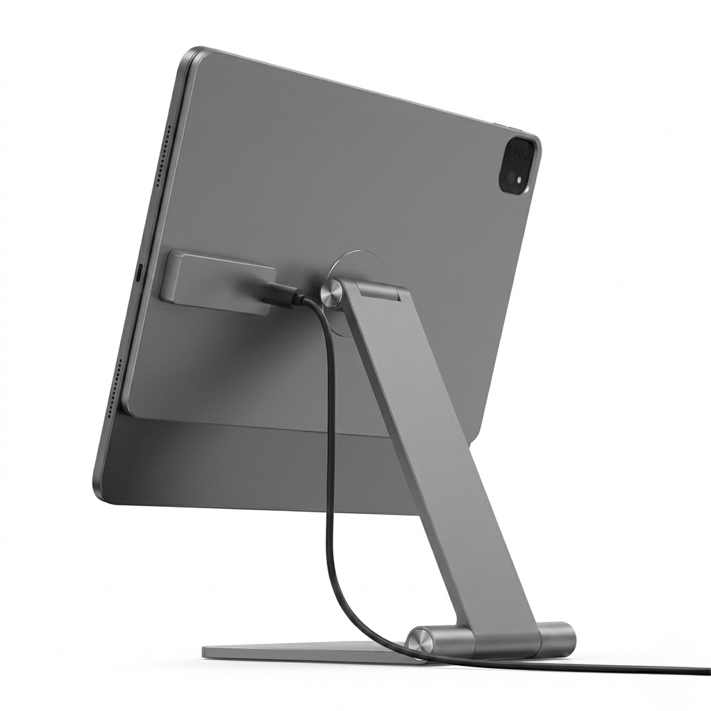 MagnoStand – Magnetischer iPad Ladeständer aus Aluminium