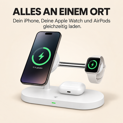 Aura – Eleganter 3-in-1 Magnet-Ladeständer