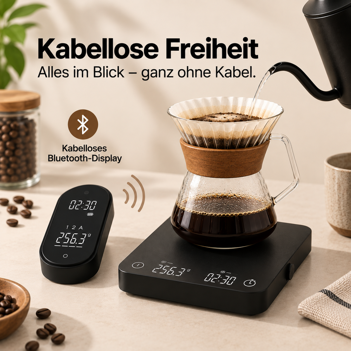 AromaScale – Präzisions-Kaffeewaage mit Bluetooth