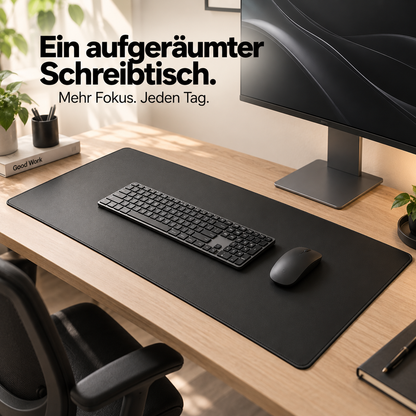 Lumia – Premium Schreibtischunterlage aus Leder & Kork