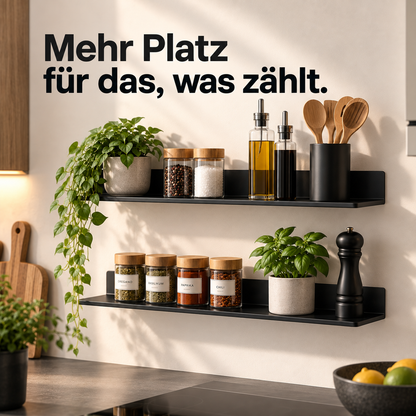 PureLine – Schwebendes Wandregal – Stabil & Bohrfrei